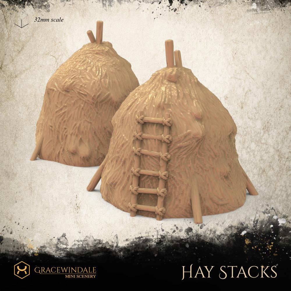 Haystacks 3d model