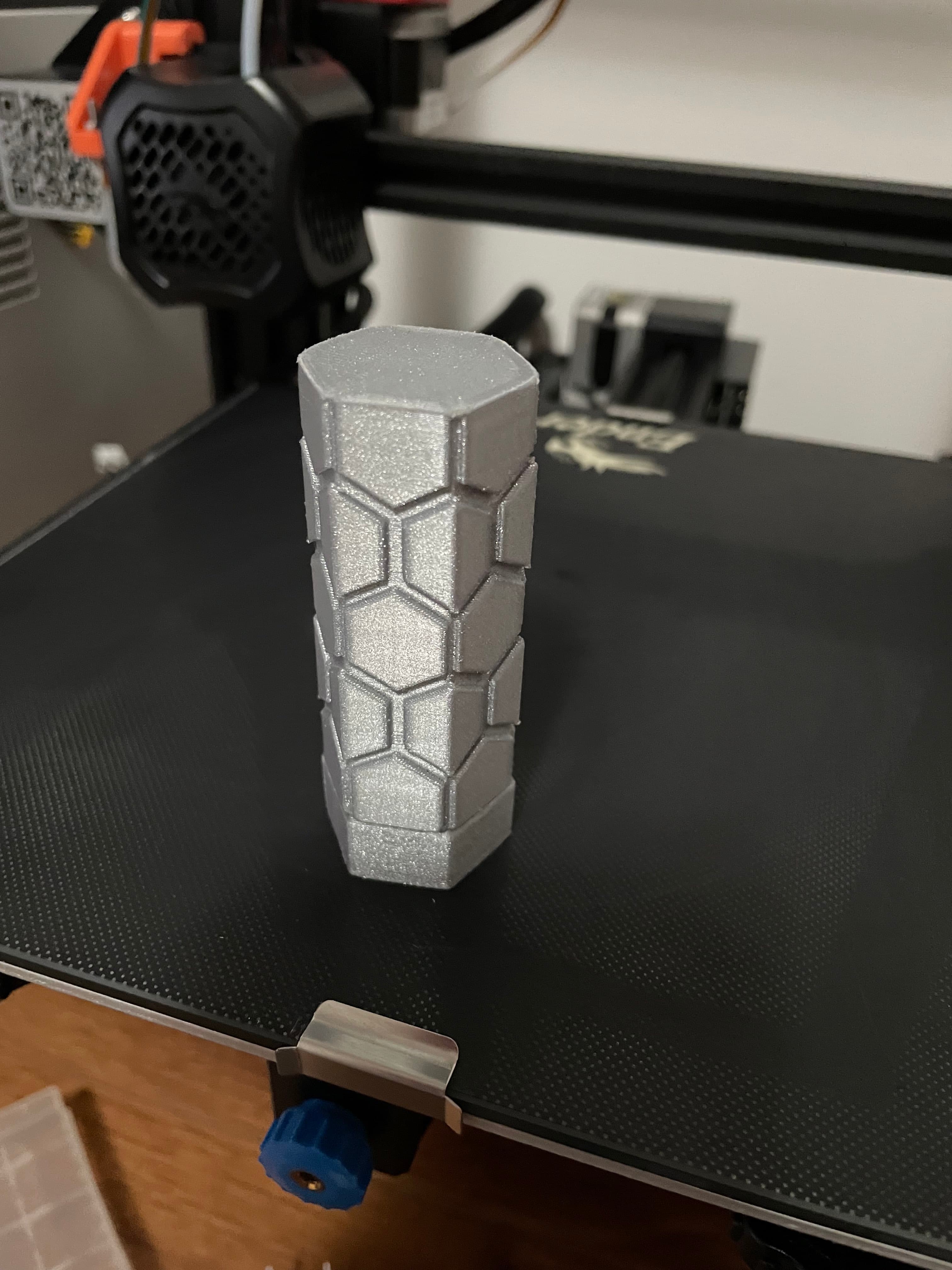 21700 battery case hexagon style 3d model