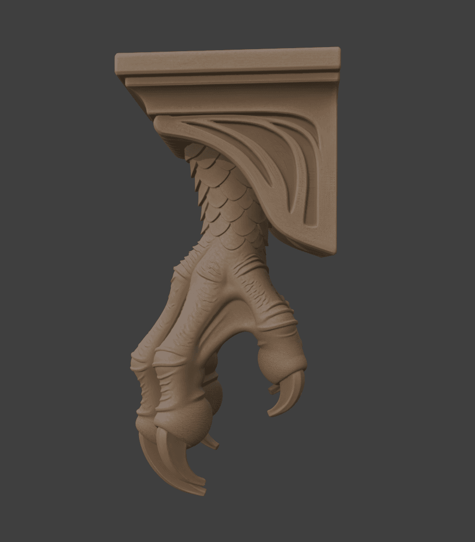 Dragon Claw Corbel 3d model