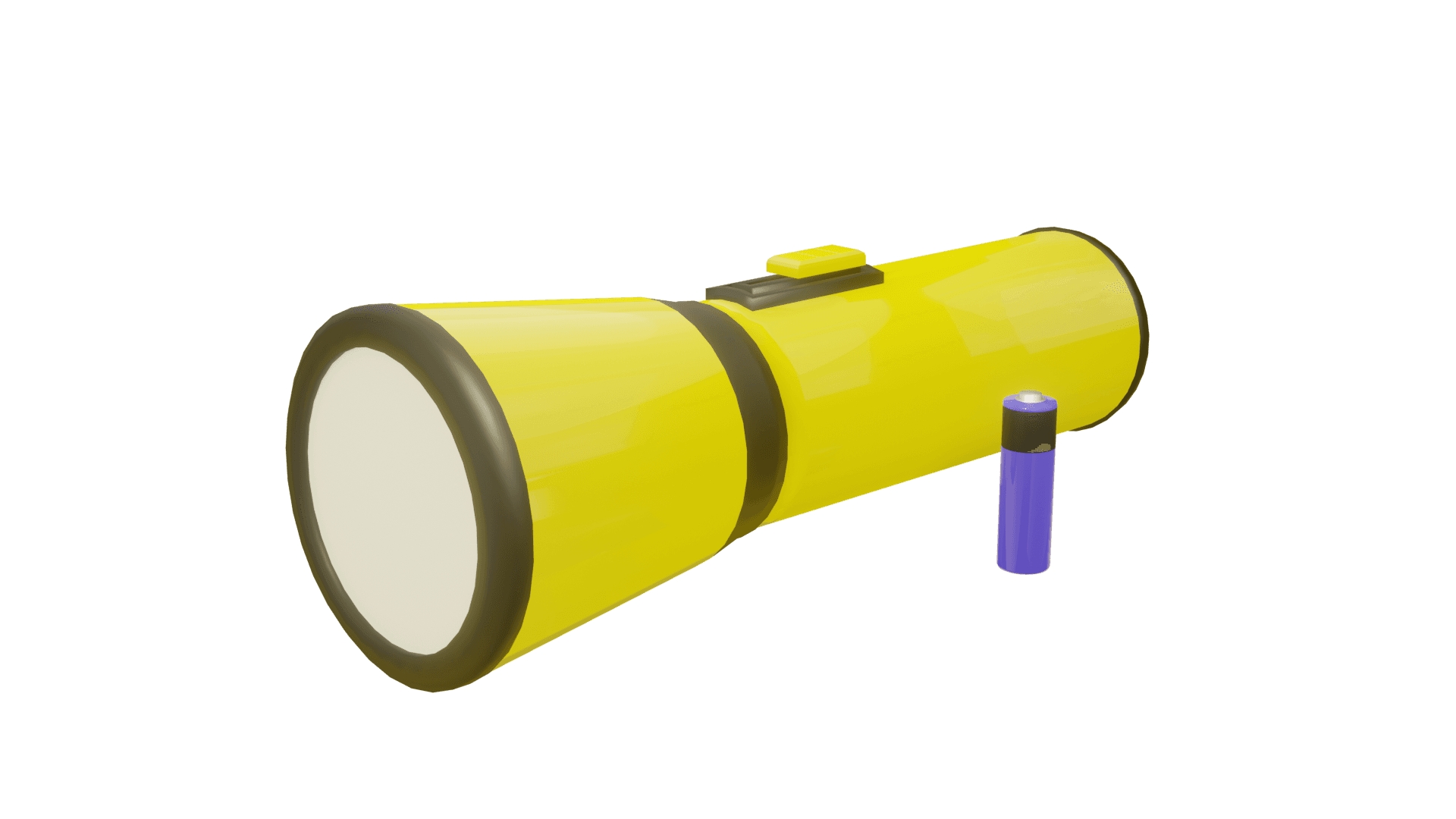 Lanterna e Pilha 3d model