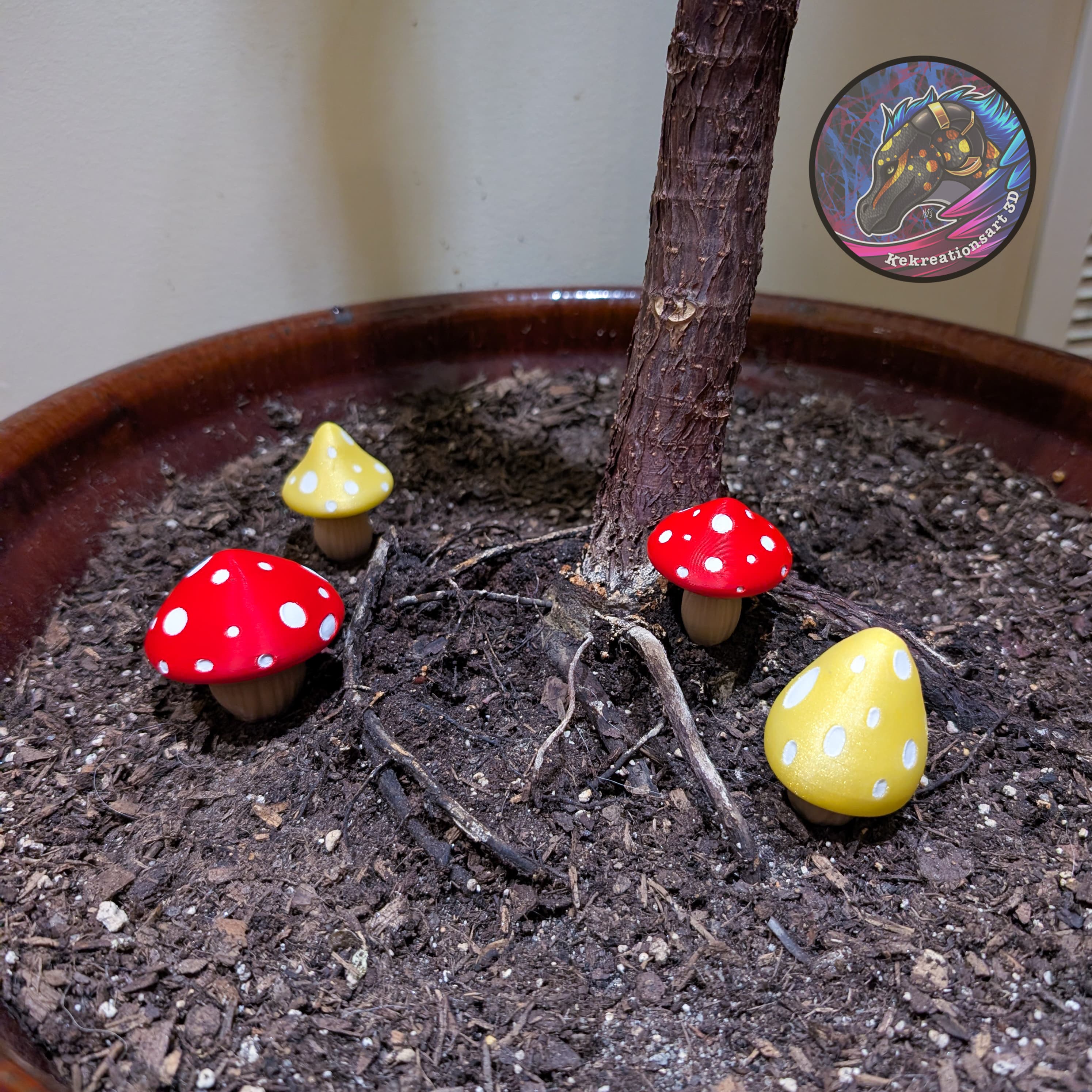 planter mushrooms 3d model