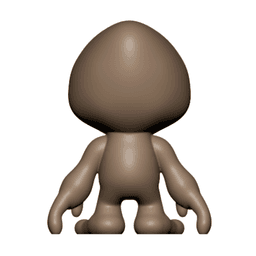 Cute Cryptid Dover Demon STL Kawaii Cryptid Figure for 3D Printing 3d model