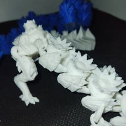 Blossom Wyrm: Articulated Floral Dragon – Flexi 3d model