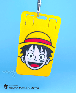 Captain Luffy Badge & Card Holder (Standard Size) 3d model