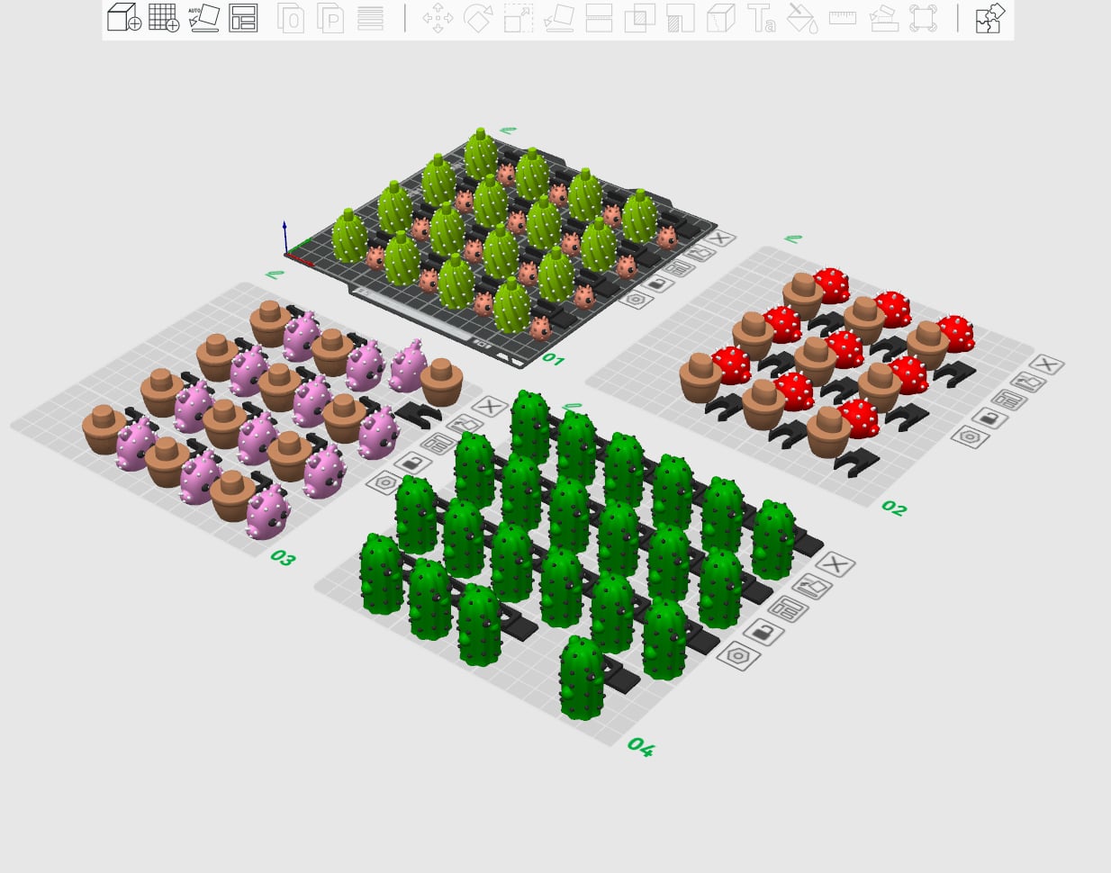 Cactus USB socket Cover 3d model