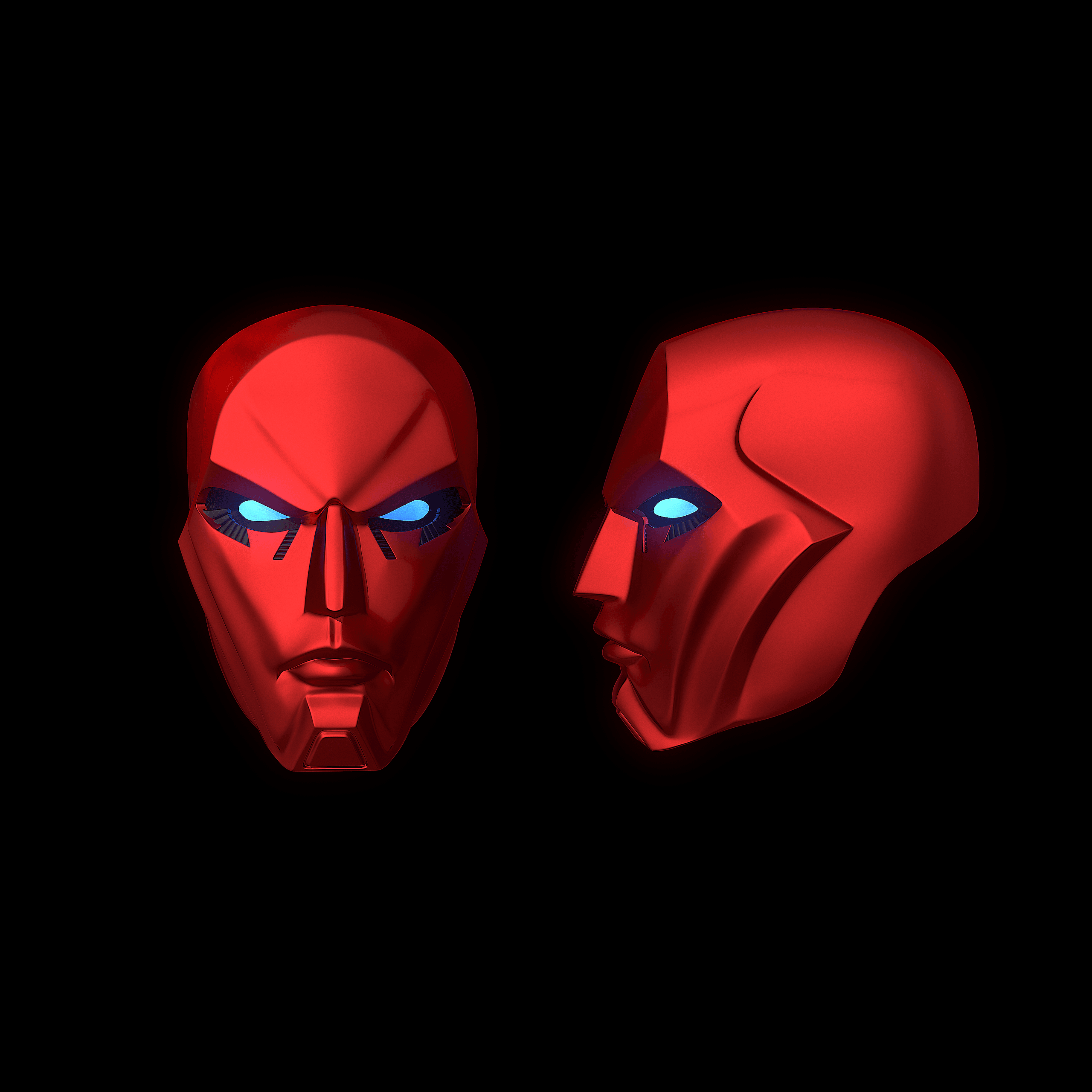 RedHood Tech Helmet 3d model
