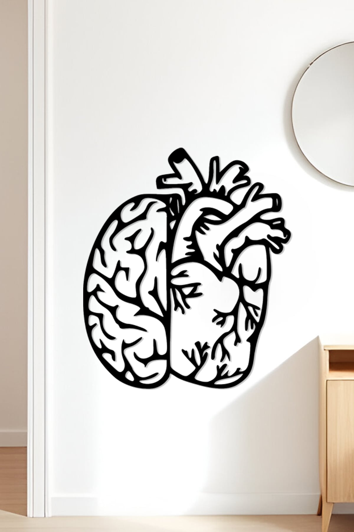 Brain And Love Wall Art, Wall Decor, Home Decor 3d model