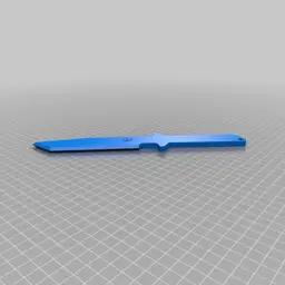 Dummy G.I. tanto knife + grips 3d model