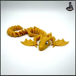 Glorious Wyvern - Articulated - Print in Place - magnetic 3d model