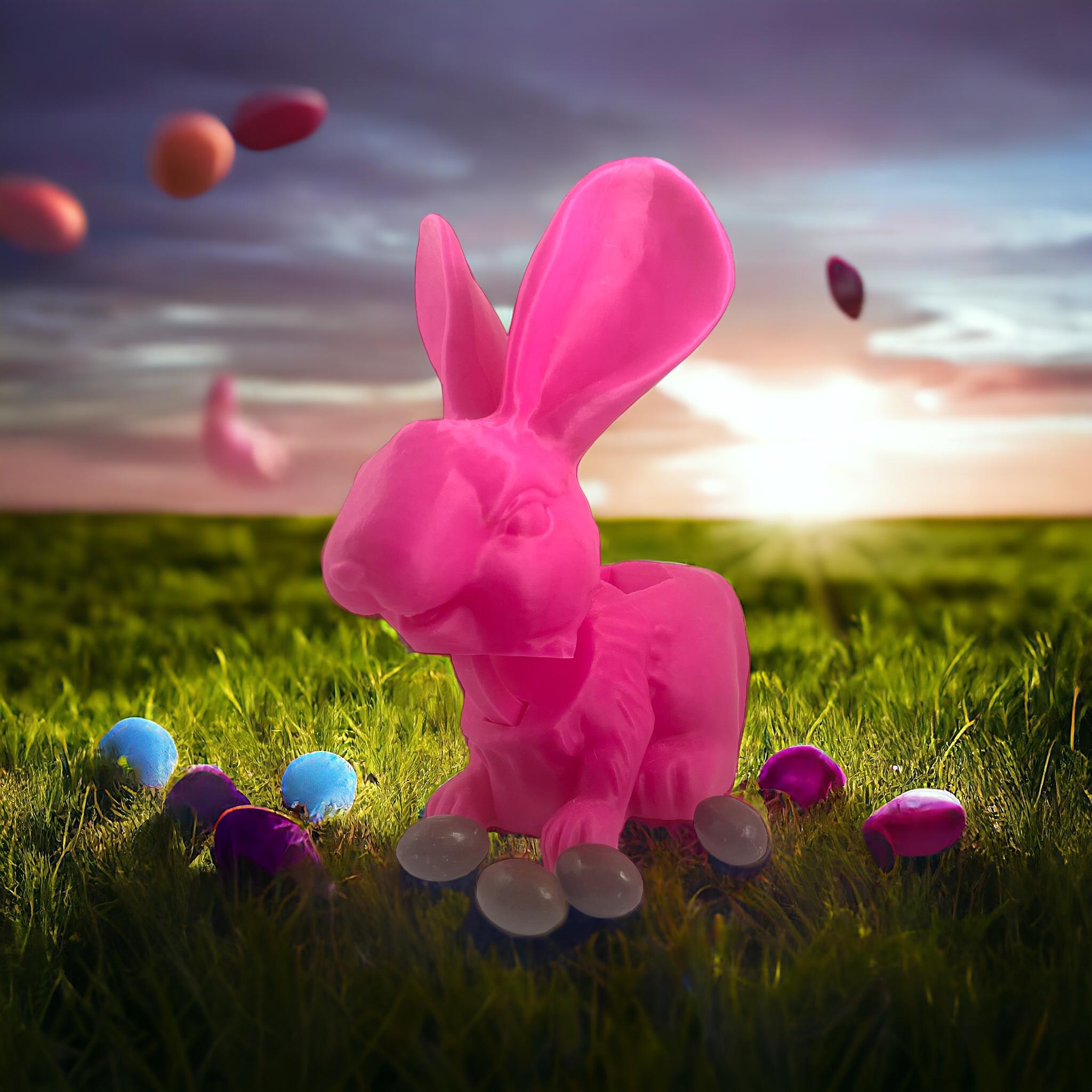Easter Bunny eggs dispenser 3d model