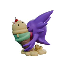 Haunter Eating Ice Cream 3d model