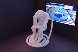 Escultura homem enrolado.stl 3d model
