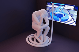 Escultura homem enrolado.stl 3d model