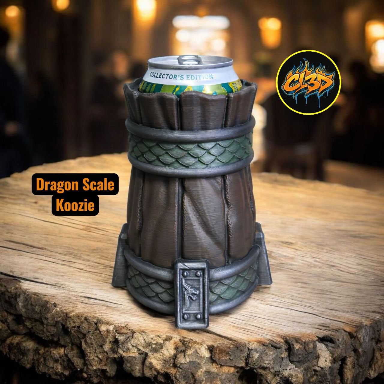 Dragon Scale Koozie 3d model