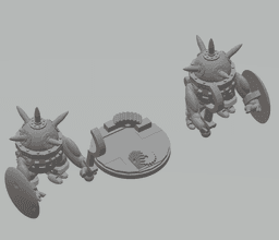 FHW: Zorblin Cult of the Flat Moon Sapper Melee Trooper 3d model