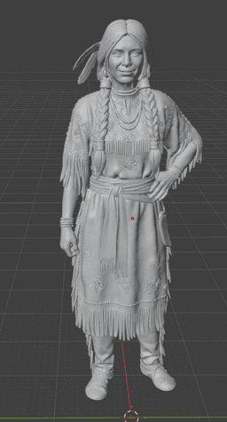 THE OLD WEST - THE FIRSTBORN DAUGHTER - THE NATIVES COLLECTION (3D - 50MM STL) 3d model