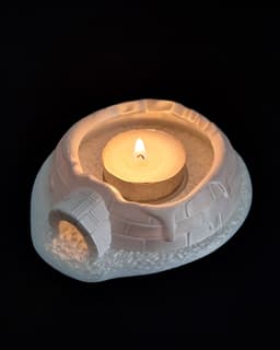 Igloo Tealight Candle Holder 3d model