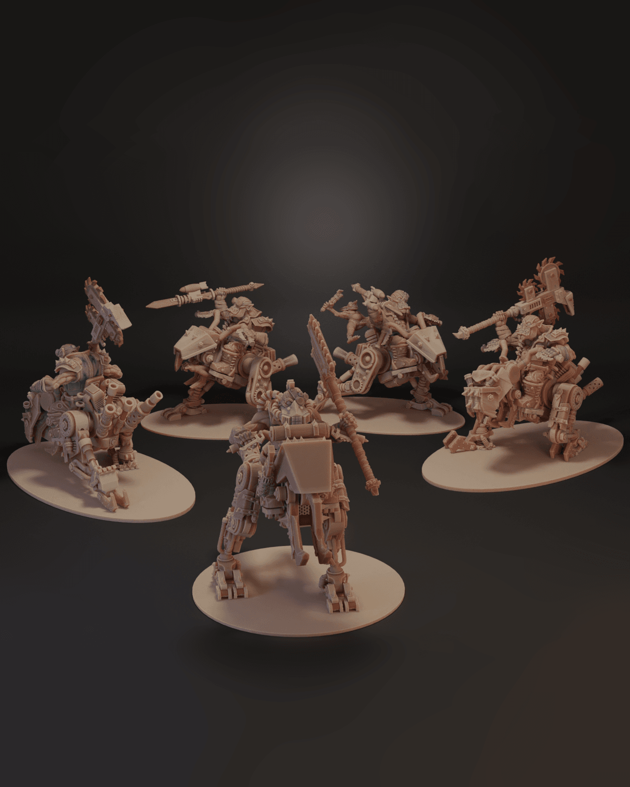 Ork Dread Riders 3d model