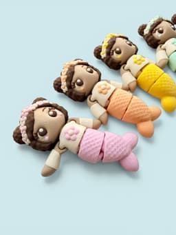 Kawaii (Cute) Spring Mermaids 3d model