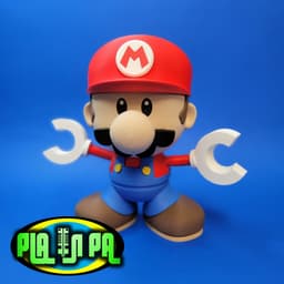 Articulating Toy Mini Mario multi part 3d model