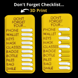 Daily Checklist 3d model