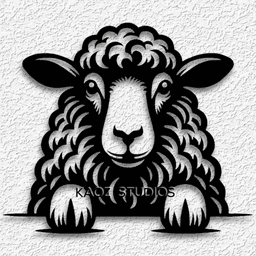 sheep wall decor lamb wall art 3d model