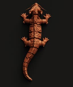 Forest Spirit Dragon STL | Articulated Serpent 3D Print | Dragon Art 3d model