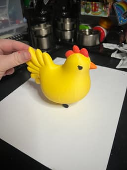 Chunky chicken figure 3d model