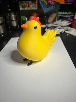 Chunky chicken figure 3d model