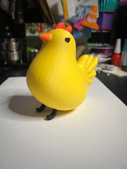 Chunky chicken figure 3d model