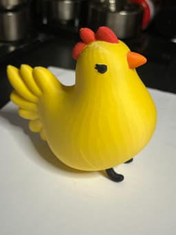Chunky chicken figure 3d model