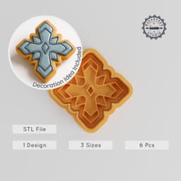 Blade Shape Cutter & Stamp, Cookie Fondant Tool, Medieval Sword Cutter Set, 3 Sizes, 6 Pieces PRODUCT_1268 3d model