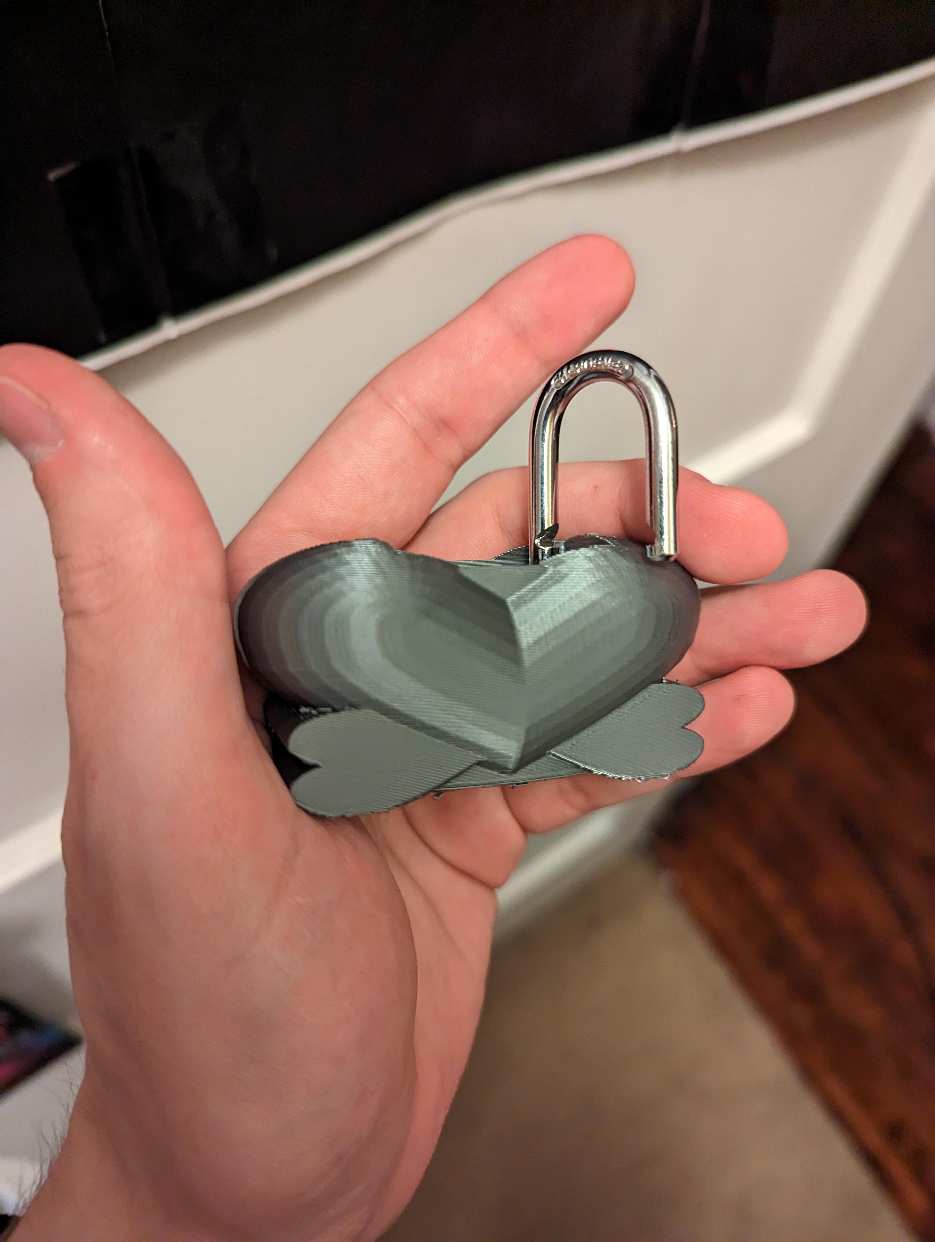 Heart Lock Shell for the Thangs Valentine’s Day Contest 3d model