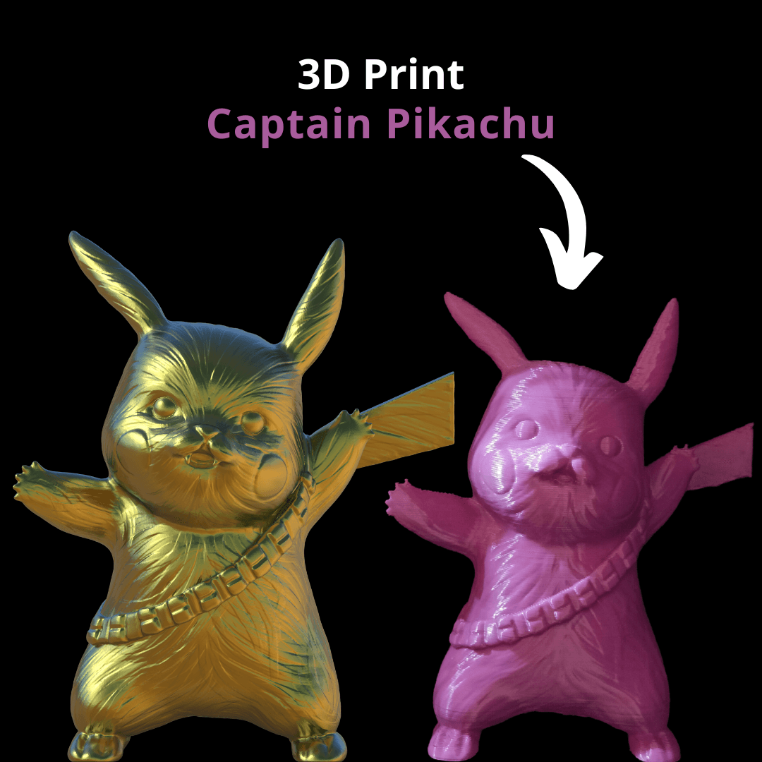 Captain Pikachu 3d model