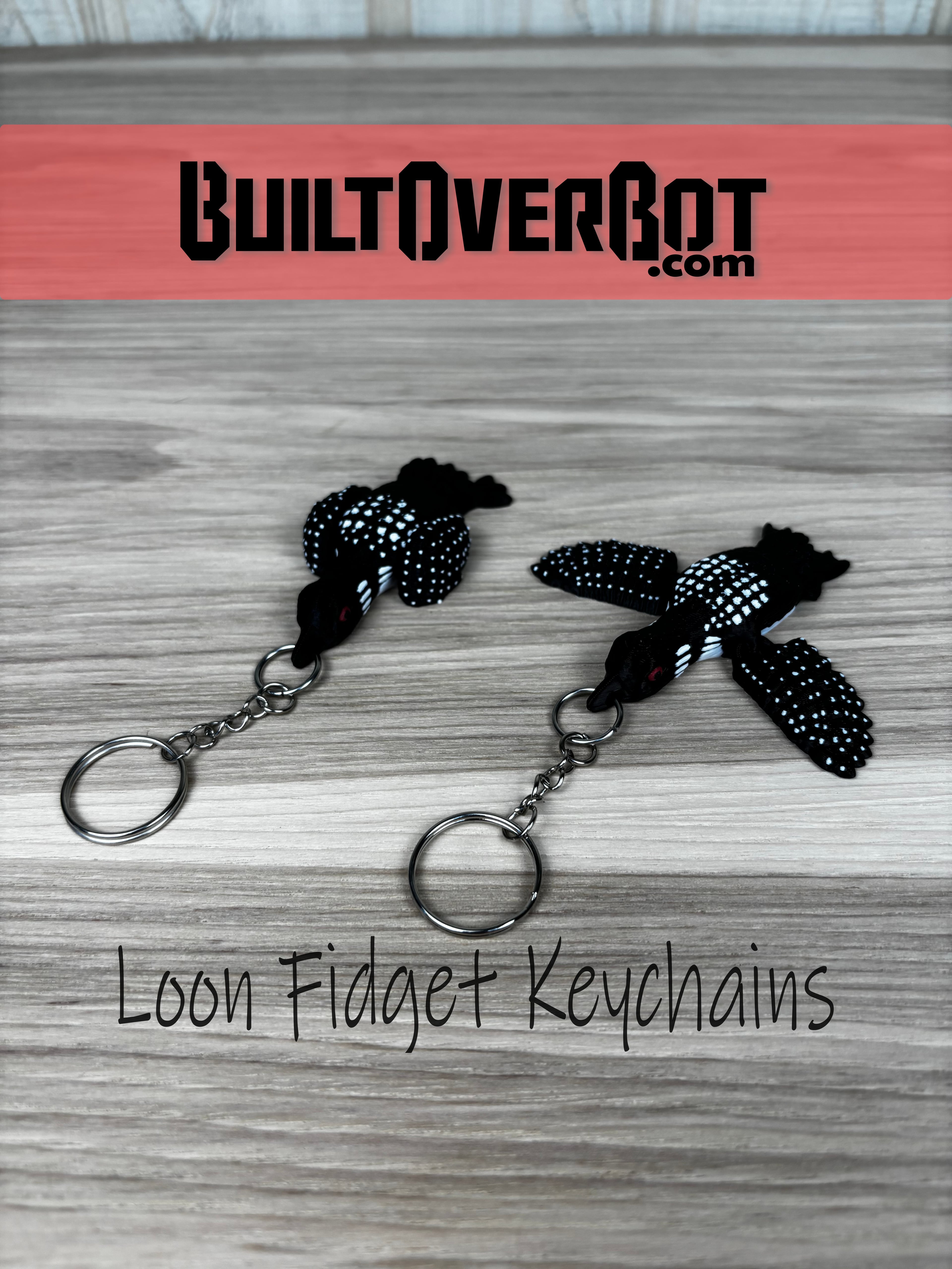 Loon Fidget Keychains 3d model