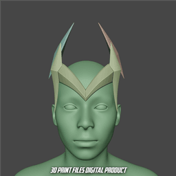 Red Witch Crown Marvel Rivals 3d model
