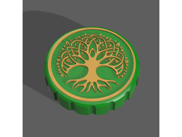 Celtic Tree - Stash Jar Lid 3d model