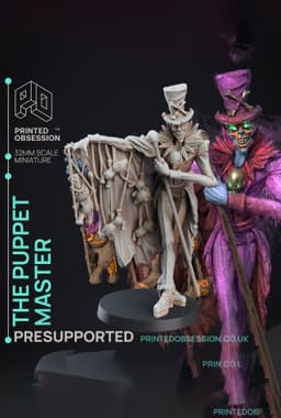 Puppet Master - Puppet Master Show - PRESUPPORTED - Illustrated and Stats - 32mm scale 3d model