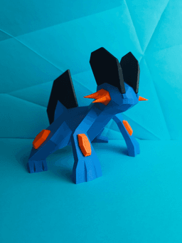 Swampert Low Poly Pokemon 3d model