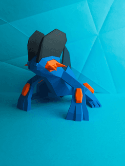 Swampert Low Poly Pokemon 3d model