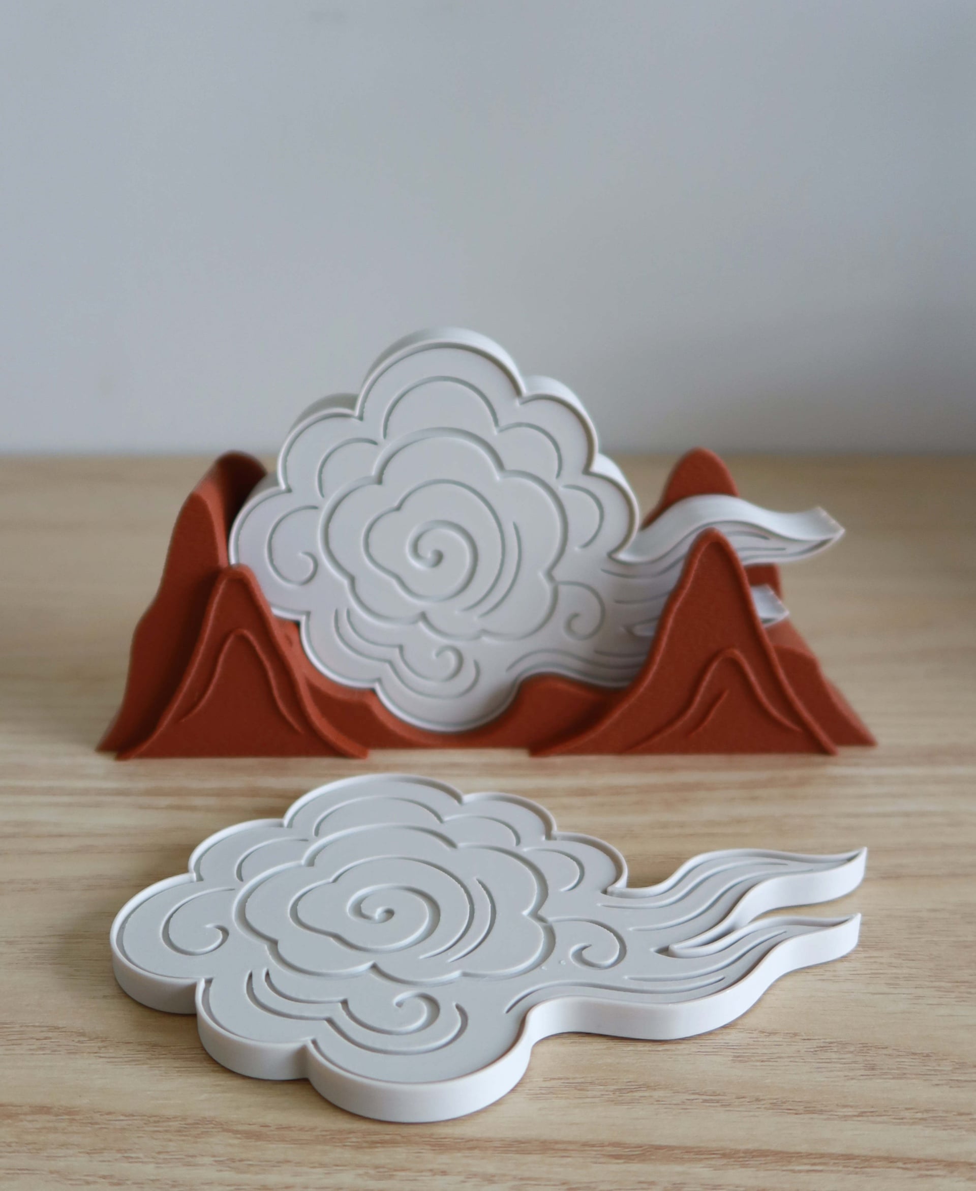 Cloud Coaster 002 Rimmed 3d model