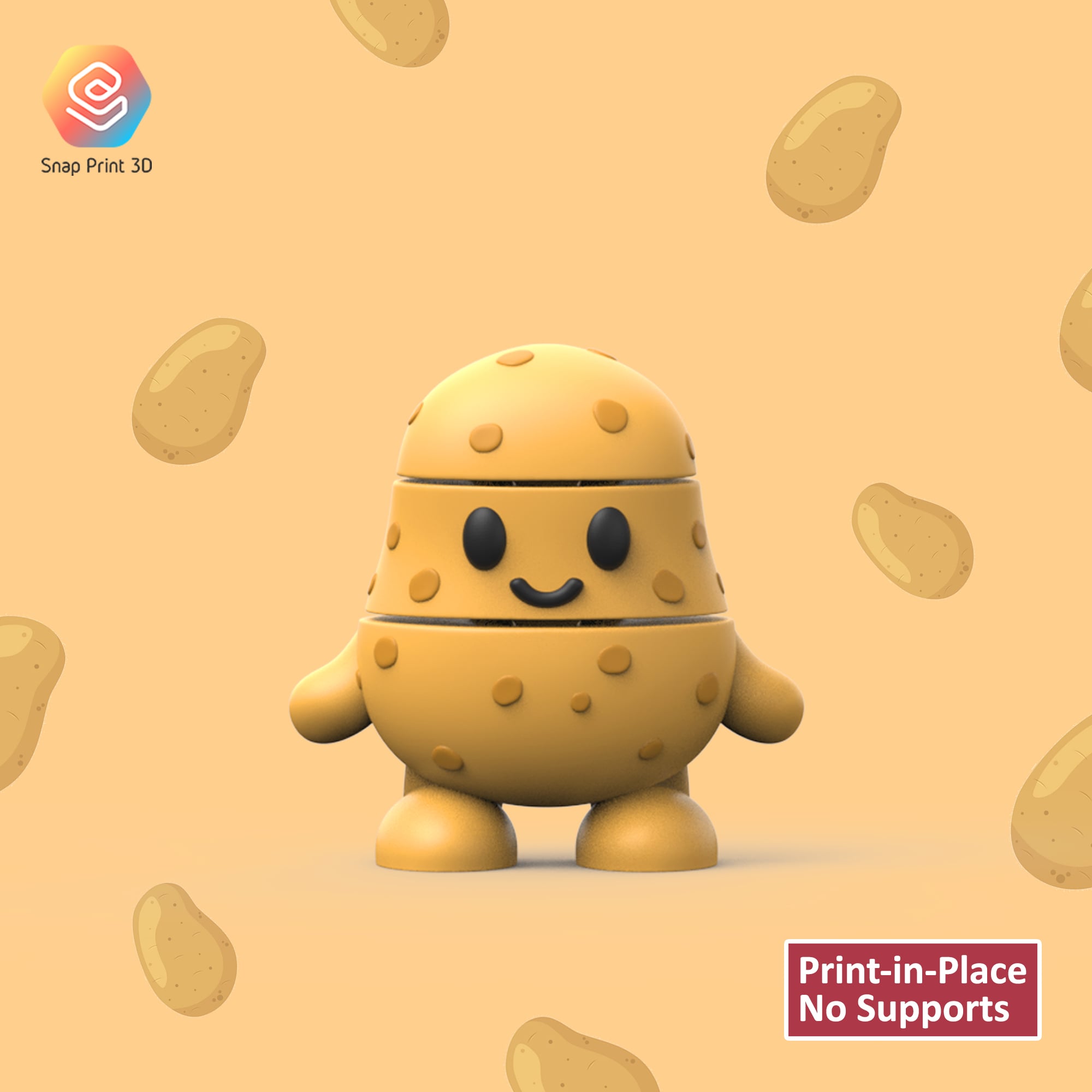 Free Flexi Potato 3d model