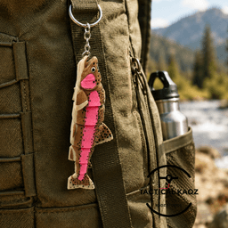 Flexy Rainbow Trout Keychain – Articulated Fish Keychain 3d model