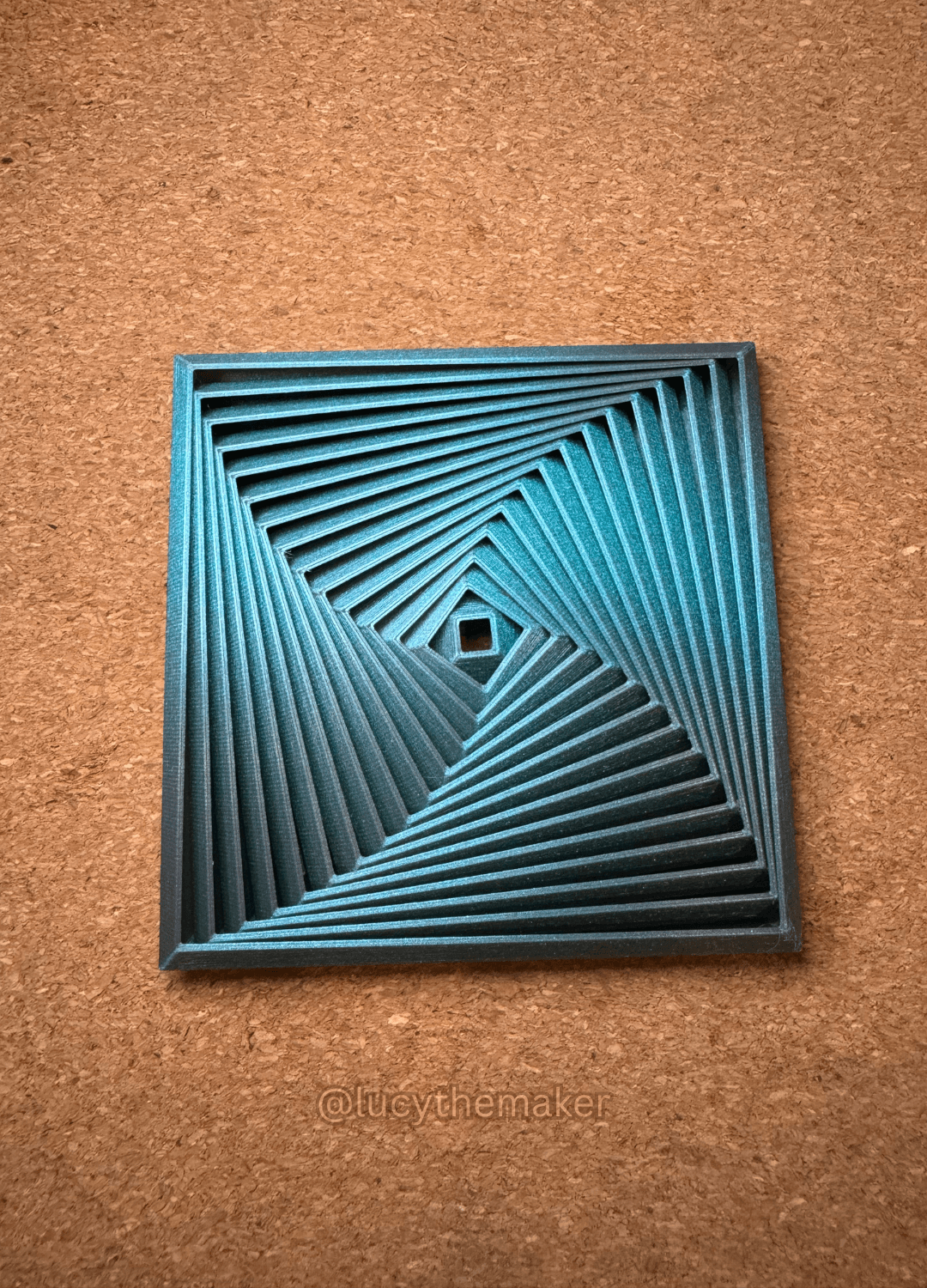 Hypnotic Square Fidget toy 3d model