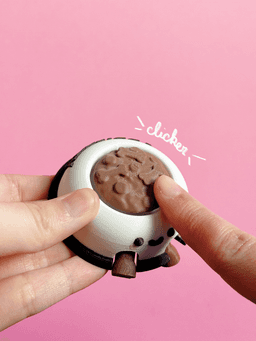 Cute Articulated & Clicker Pet Bowl | No AMS | Print-in-place | Support-free 3d model