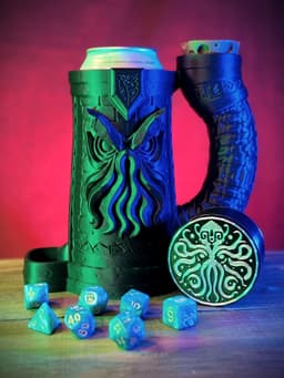 12oz.Stone Cthulhu can Cozy Dice Tower 3d model