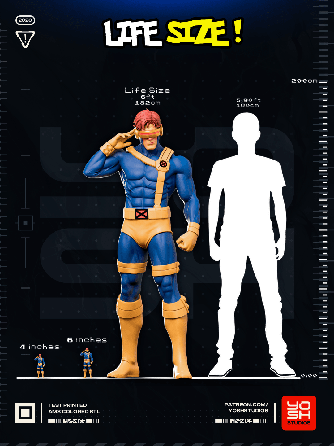 Life Size Cyclops 3D Printer STL File 3d model