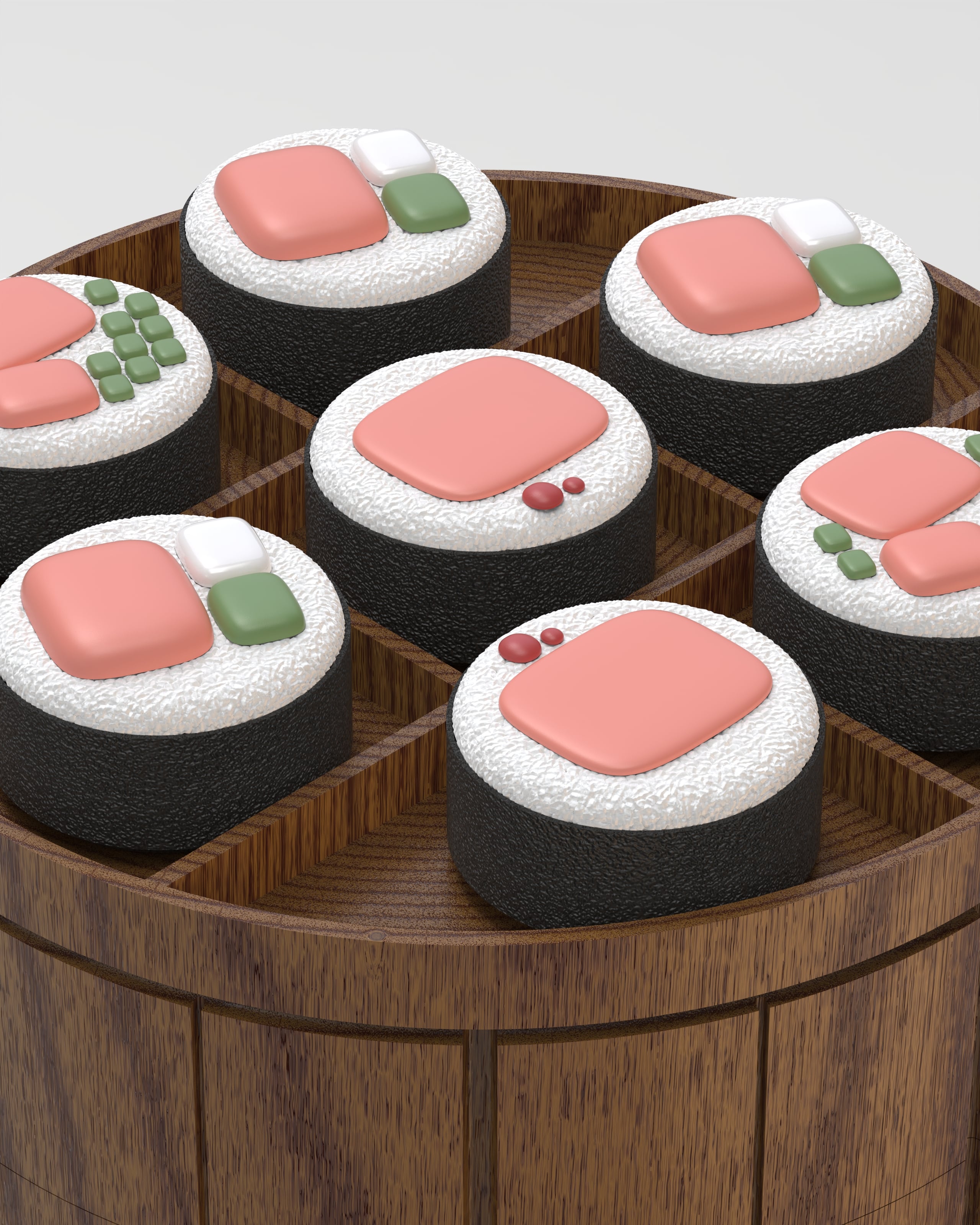 Sushi Box Organizer 3d model