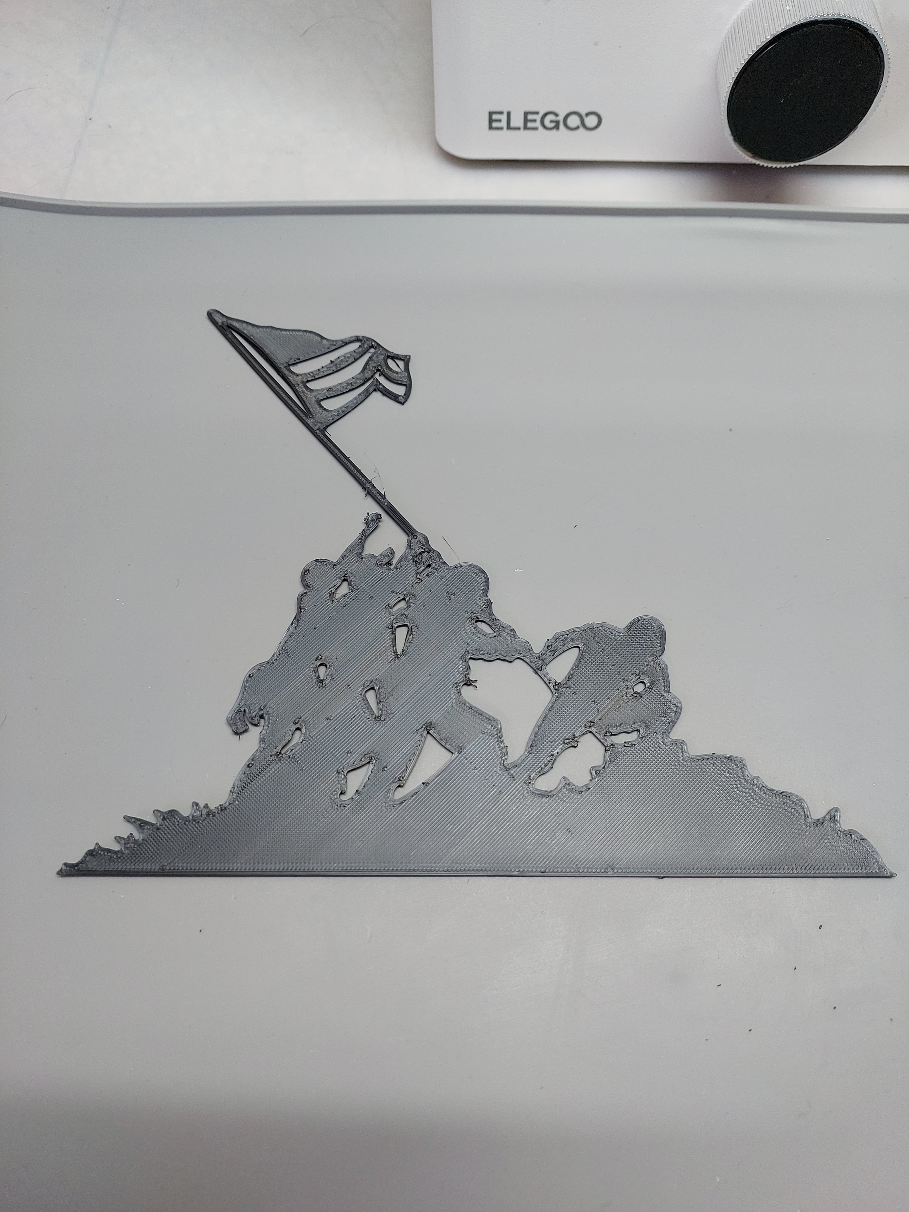 The Stars and Stripes on Iwo Jima 3d model