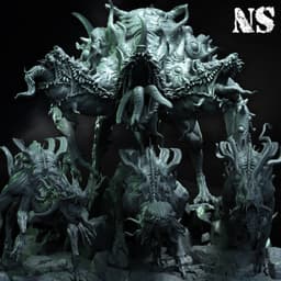 Mh'ithrha and Hounds of Tindalos 3d model